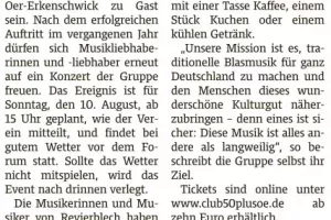 2025-07-09  Revierblech Vorbericht