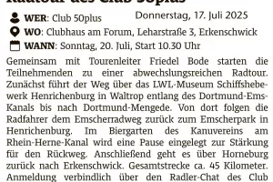 2025-07-17 Radtour Vorschau