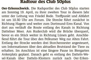 2026-04-17 Radtour Vorbericht